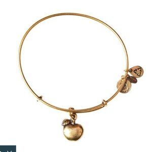 Alex and Ani Apple of Abundance Charm Bangle Bracelet - Rafaelian Gold Finish